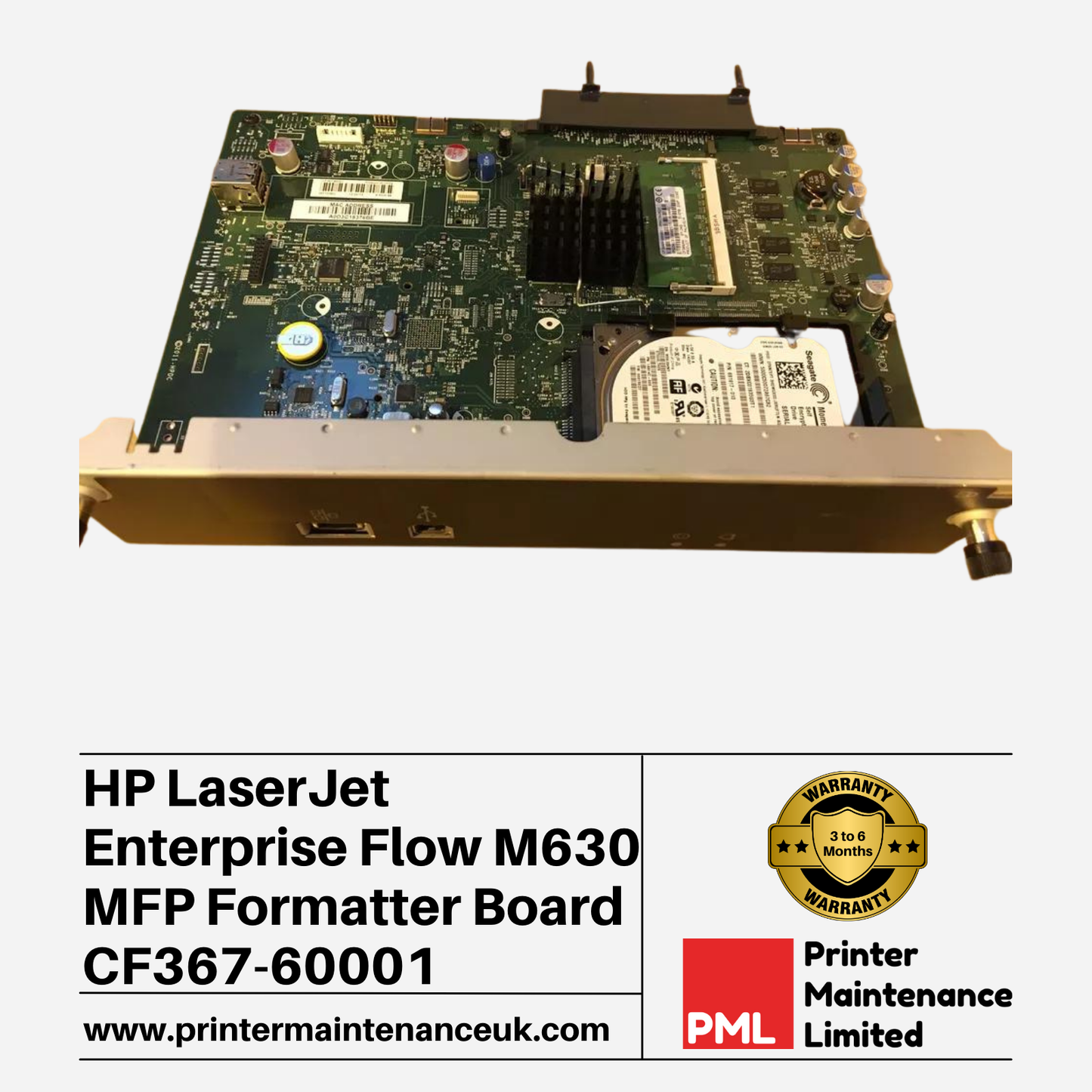 HP LaserJet M630 Formatter Board CF367-60001