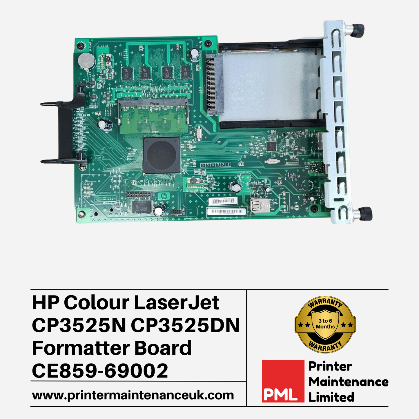 HP LaserJet CP3525 Formatter Board - CE859-69002