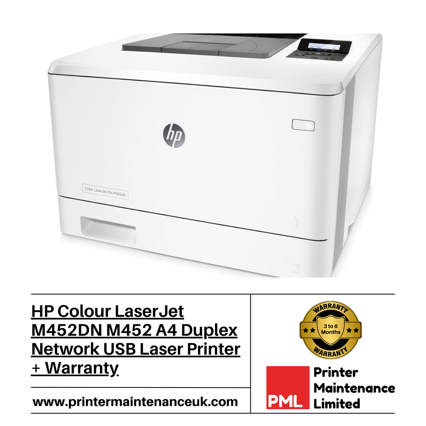 HP LaserJet M452DN Colour Laser A4 Printer