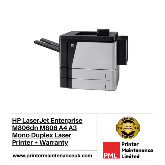 HP LaserJet Enterprise M806DN A3 Mono Laser Printer