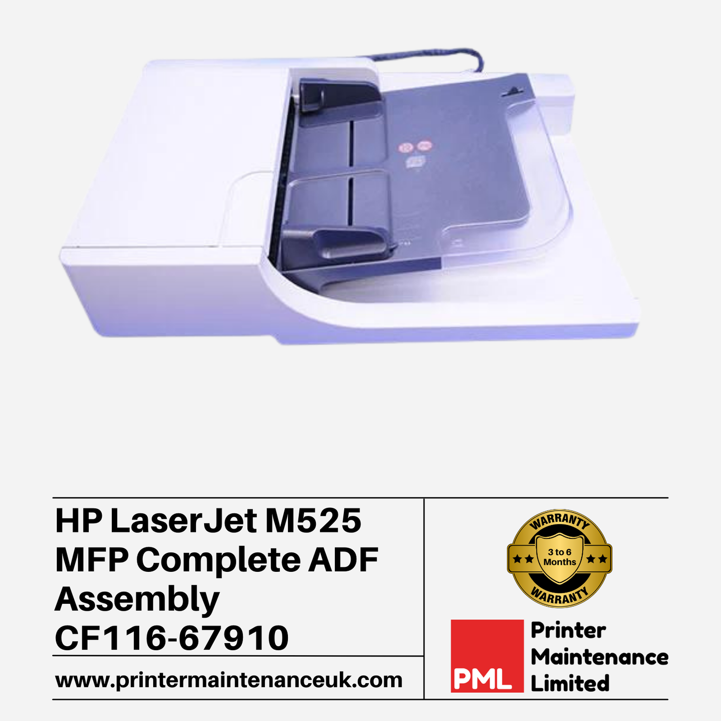 HP LaserJet M525 ADF Assembly - CF116-67010