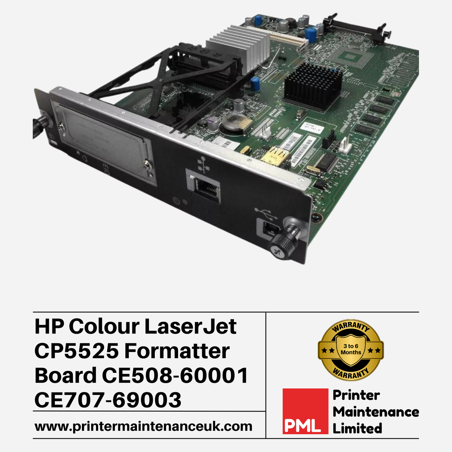 HP LaserJet CP5525 Formatter Board -CE508-60001