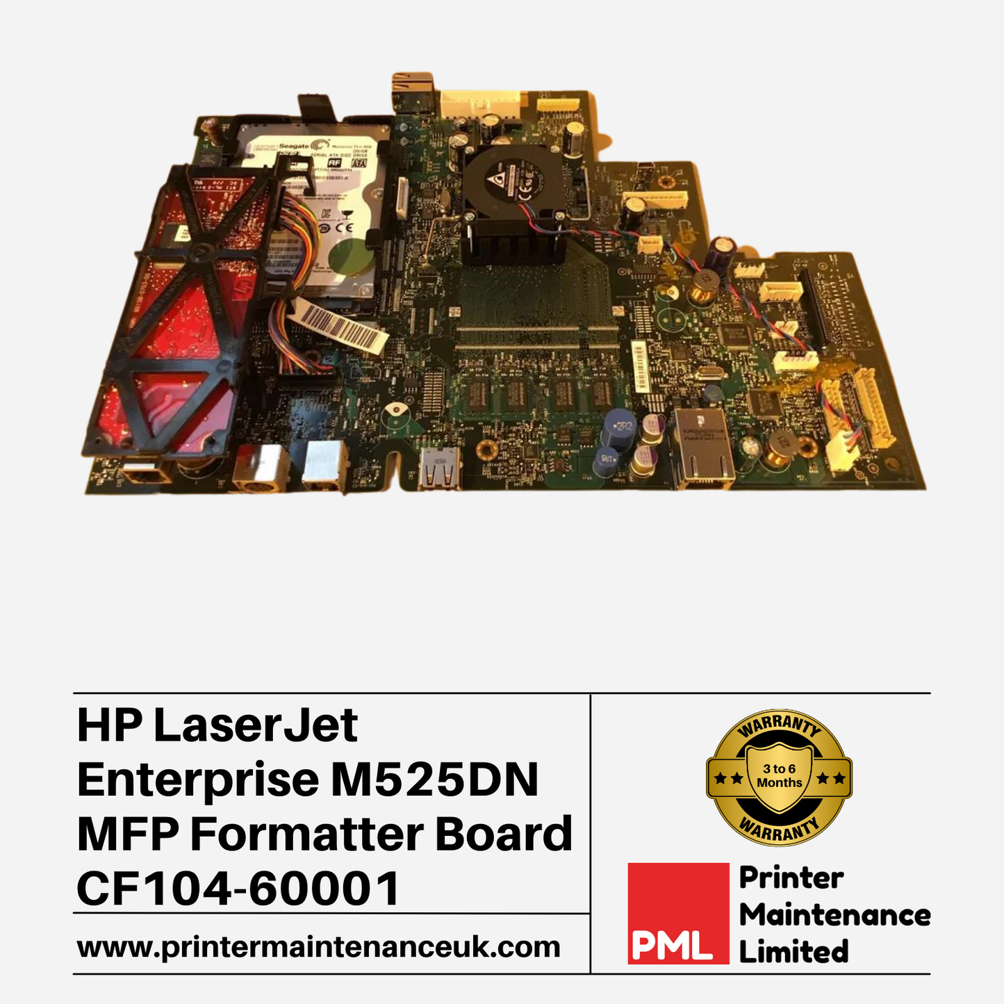 HP LaserJet Enterprise M525 MFP Formatter Board -CF104-60001