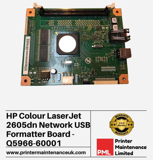 HP LaserJet 2605 Network USB Formatter Board -Q5966-60001