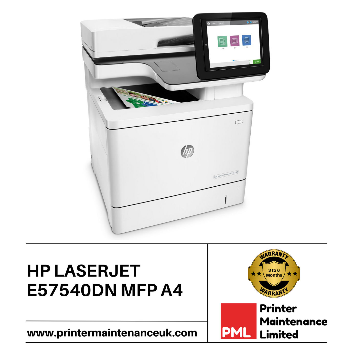 HP LaserJet Managed MFP E57540DN