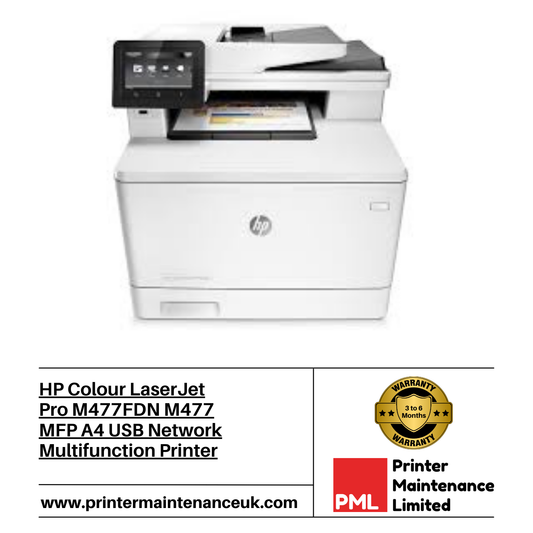 HP Colour LaserJet Pro M477FDN M477 MFP A4 USB Network Multifunction Printer