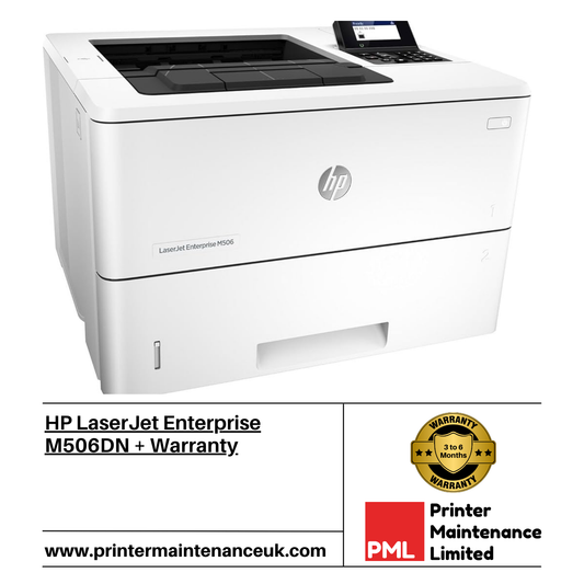 HP LaserJet Enterprise M506DN + Warranty