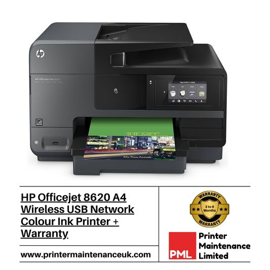 HP Officejet 8620 A4 Wireless USB Network Colour Ink Printer + Warranty