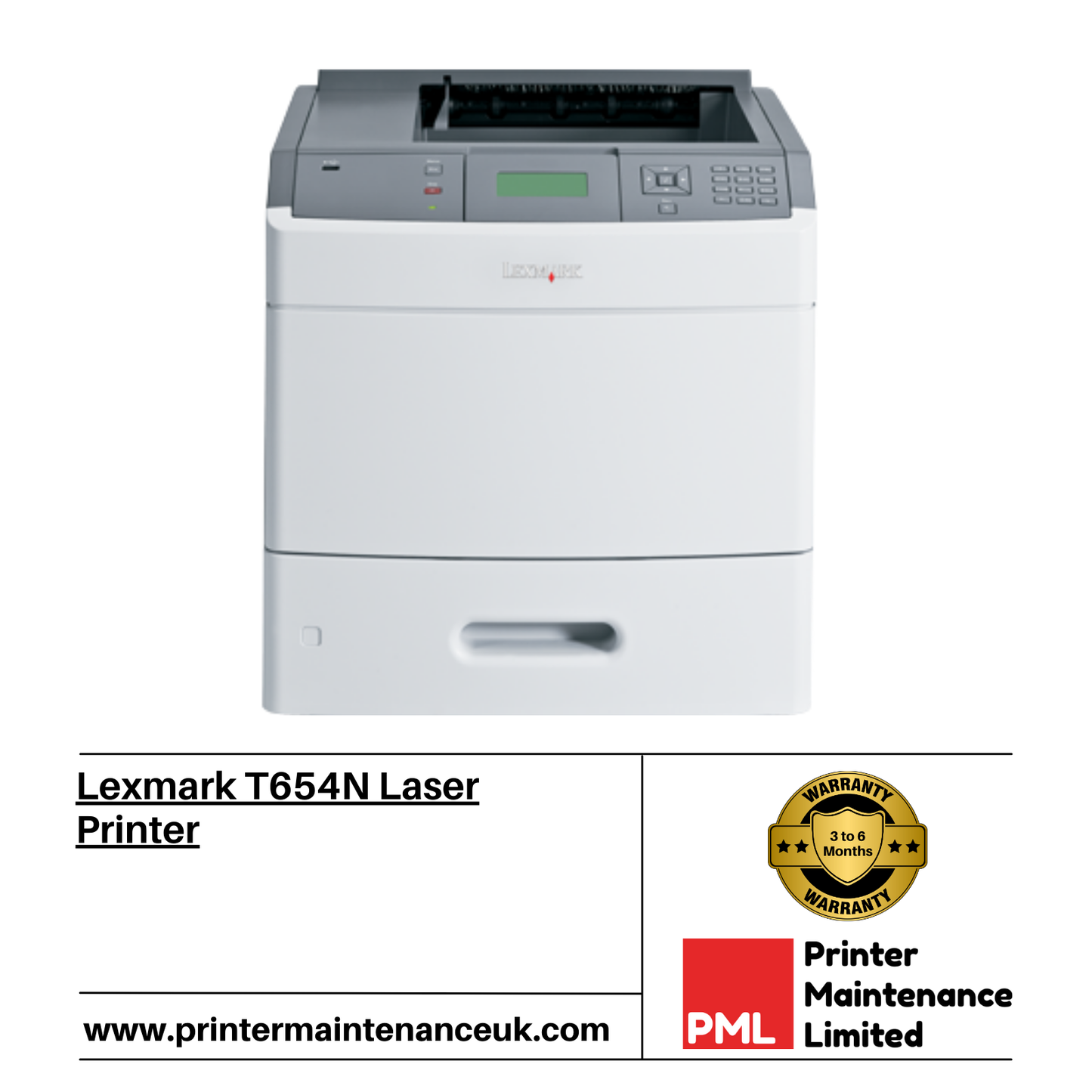 Lexmark T654N Laser Printer