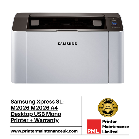 Samsung Xpress SL-M2026 M2026 A4 Desktop USB Mono Printer + Warranty