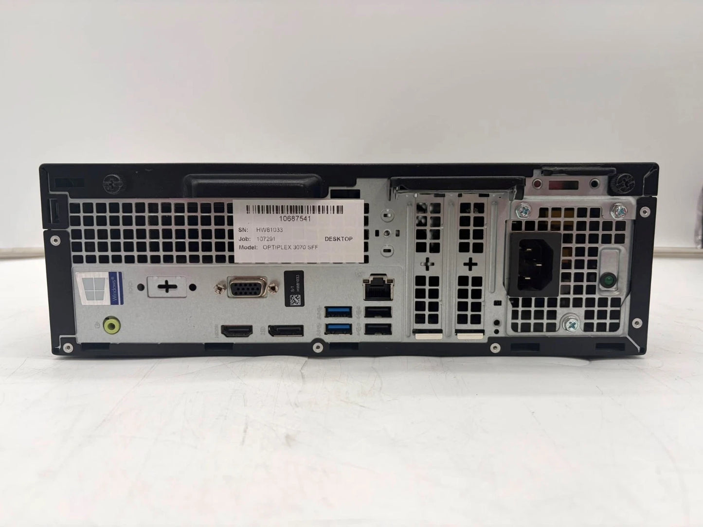 Dell OptiPlex 3070 SFF 3.60GHz i3-9100 Processor 8GB RAM 256GB SSD Grade B