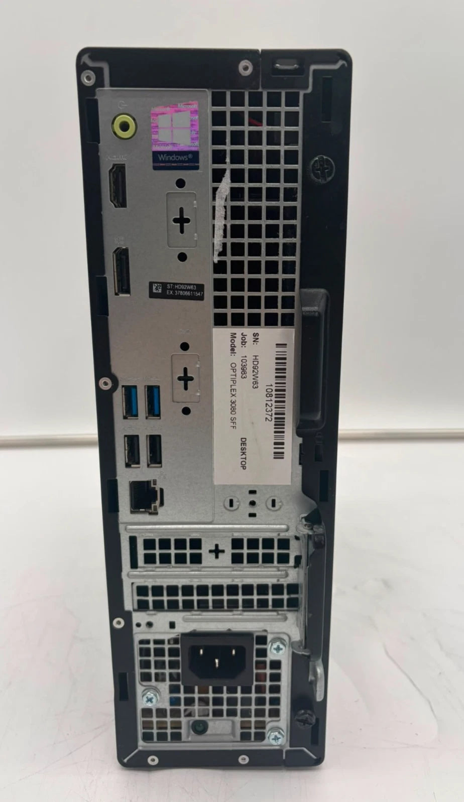 Dell OptiPlex 3080 SFF D15S 3.10GHz i5-10500 Processor 8GB RAM 256GB HDD Grade B