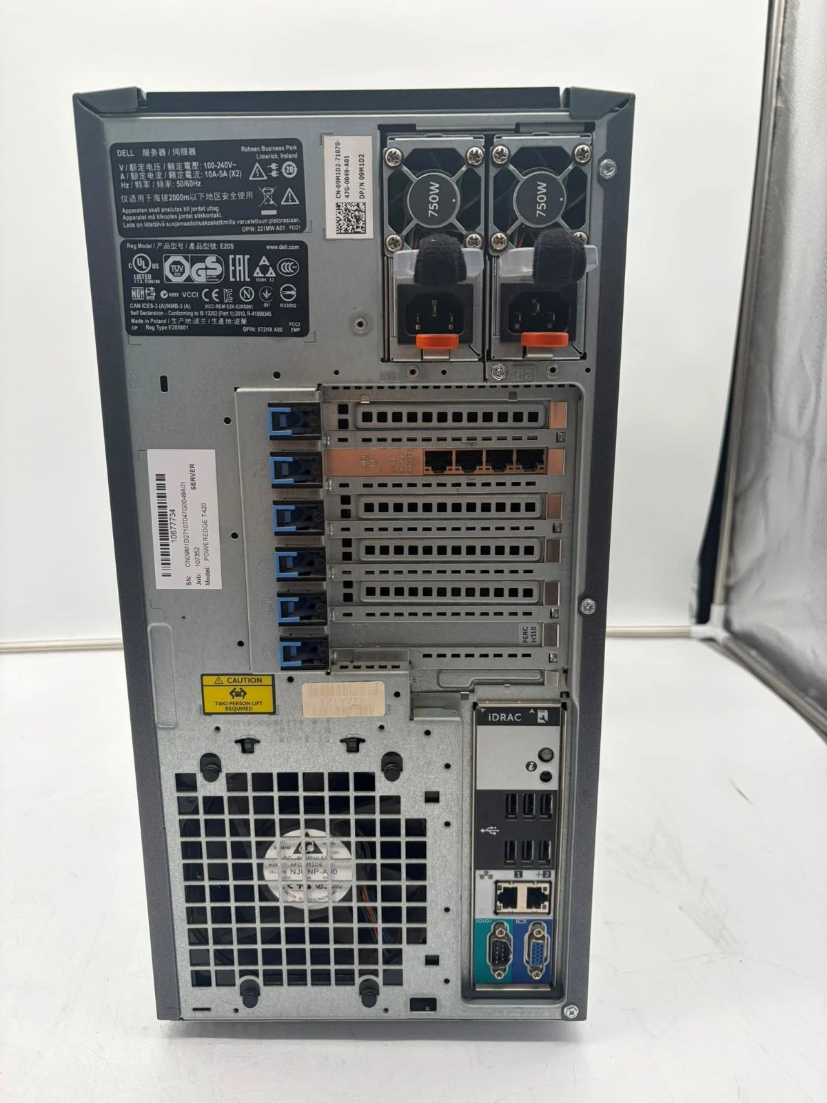Dell PowerEdge T420 Tower Server 2.20GHz 32GB RAM 1TB HDD X 4 - 2TB HDD Grade B